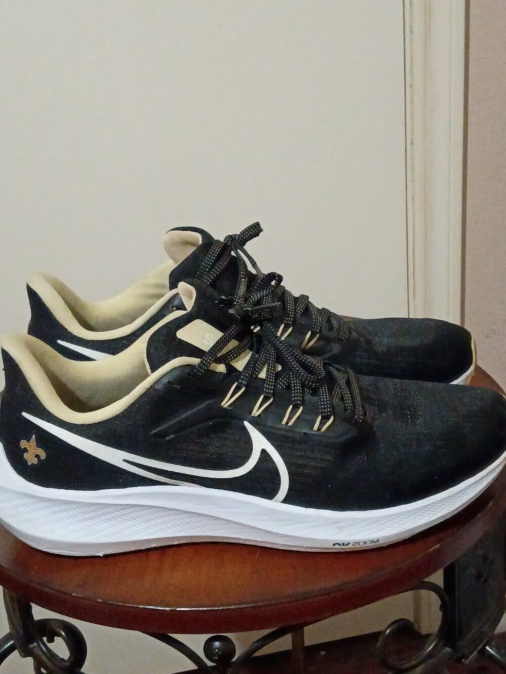 Nike Air Zoom Pegasus 39 "New Orleans Saints" - Men’s Size 10 - DR2057-001 Black